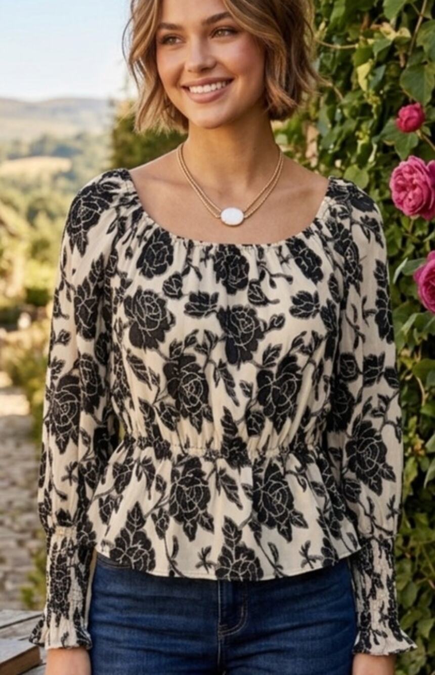 NWT Do & Be peplum blouse